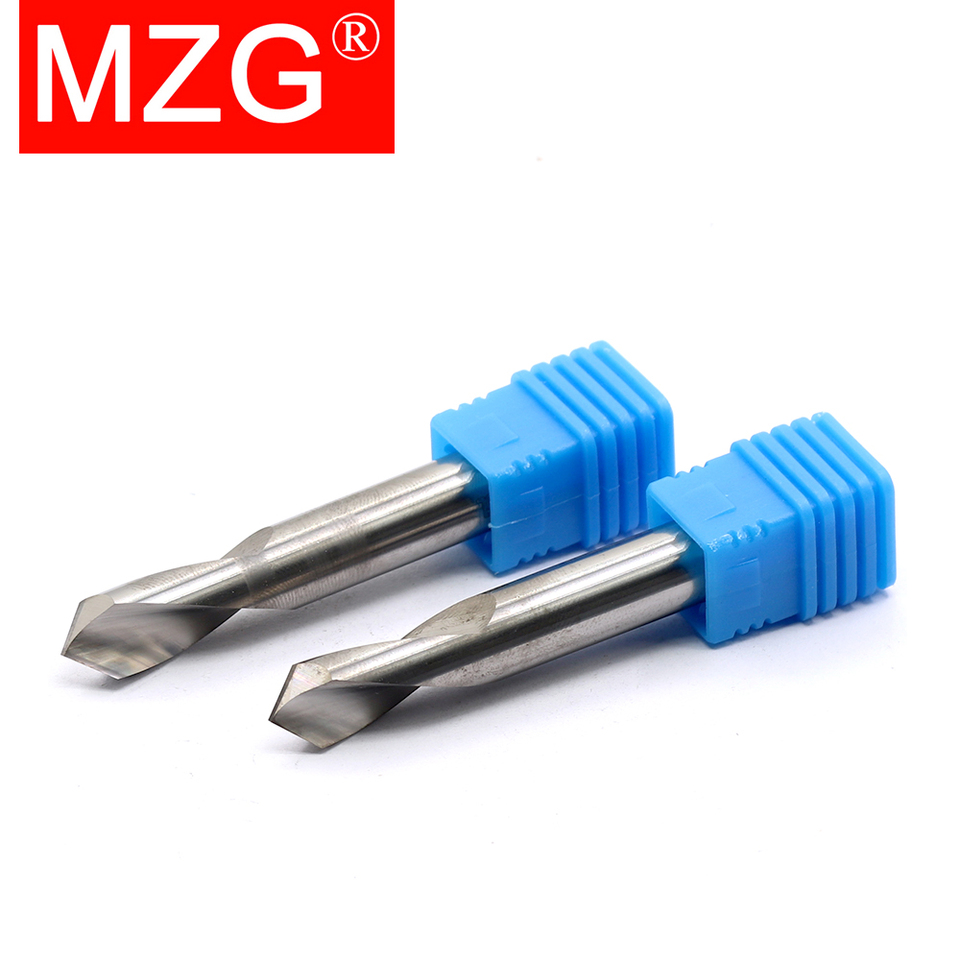 Mzg Hrc55 Wgddz 3mm 4mm Tungsten Carbide Steel Point Angle 90 Degree Spot Drill Bit For Machining Hole Drill Chamfering Tools - Drill Bit