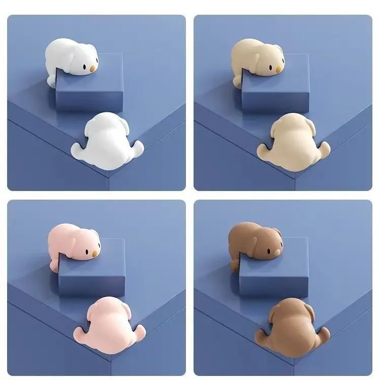 

Cartoon Table Corner Anti-collision Corner Protection Tea Table Furniture Cute Puppy Bag Edge Sticker Silicone Protective Cover