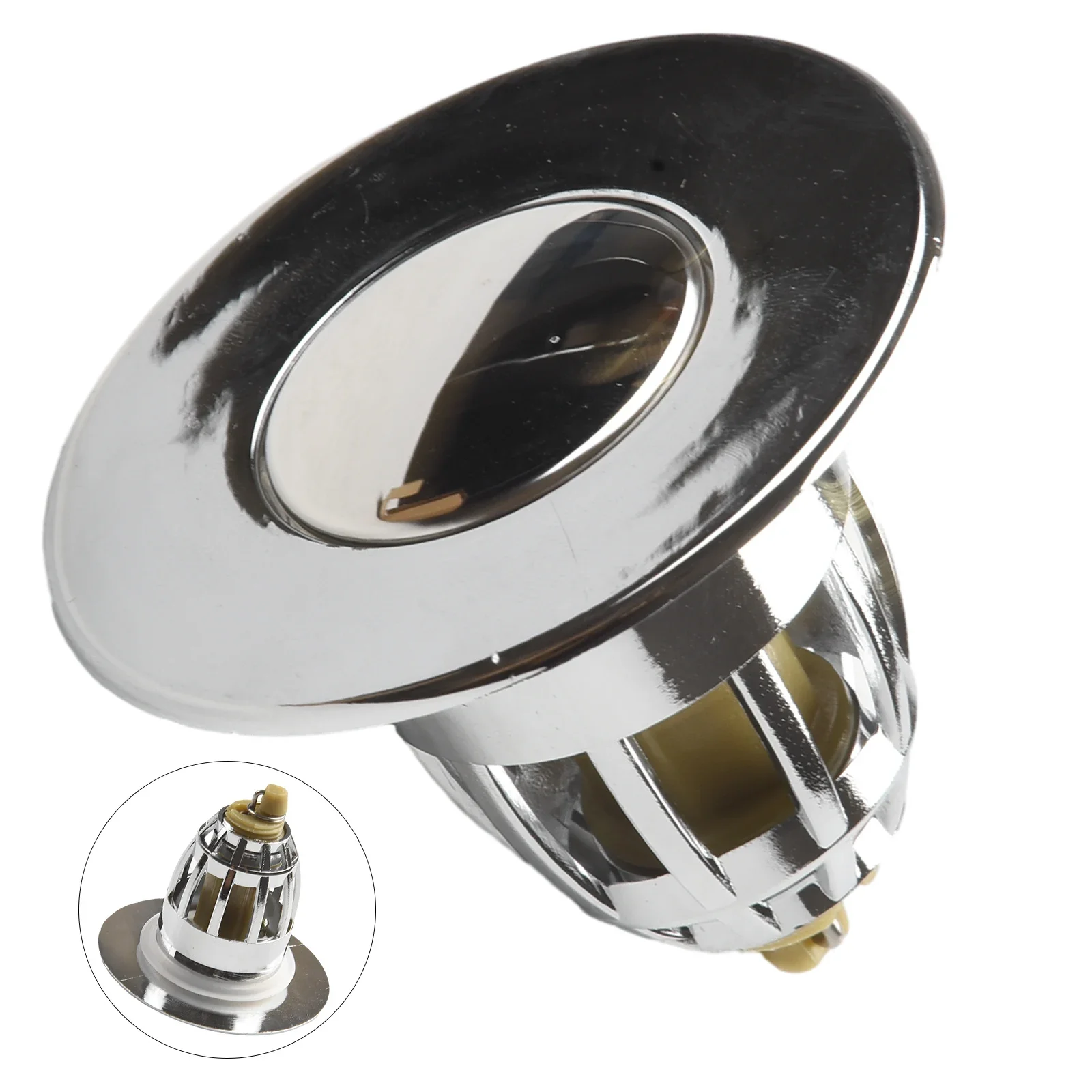 

Plastic Shell Pop-Up Bounce Core Basin Drain Filter Hair Catcher Sink Strainer Bathtub Stopper Bath Plug Bathroom Tool