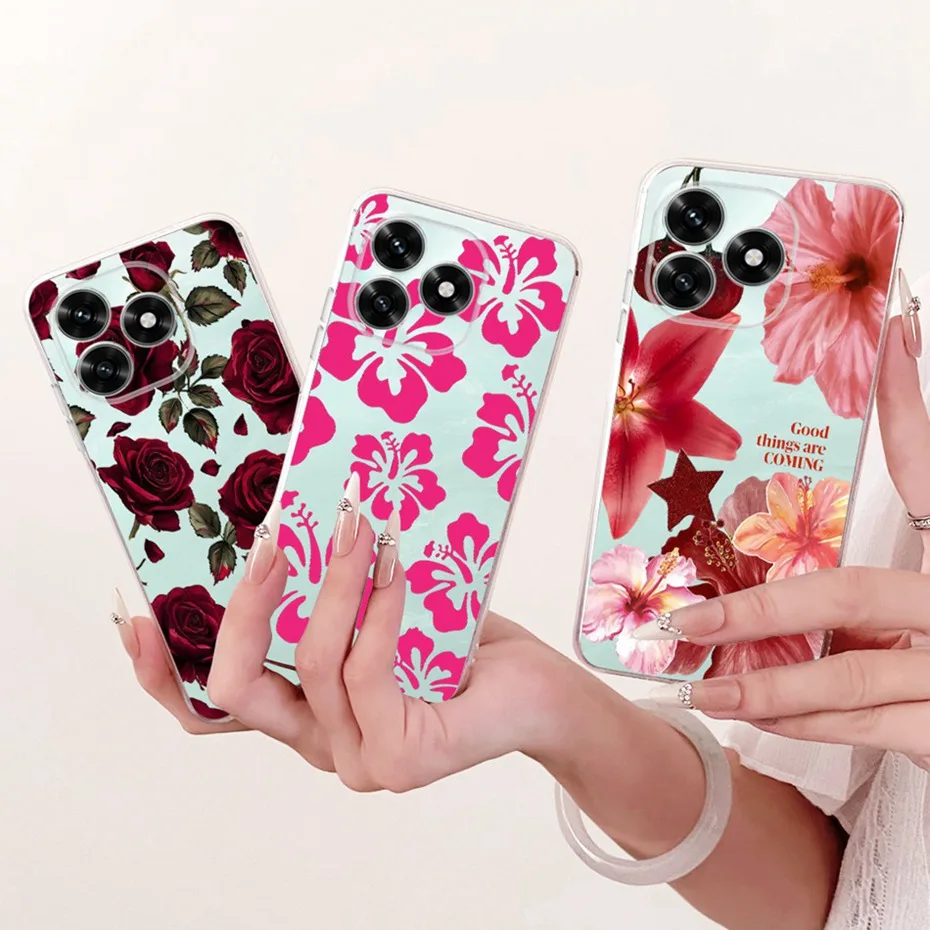 Clear TPU Case with Newest Style Pattern - Protective Back Cover Bumper