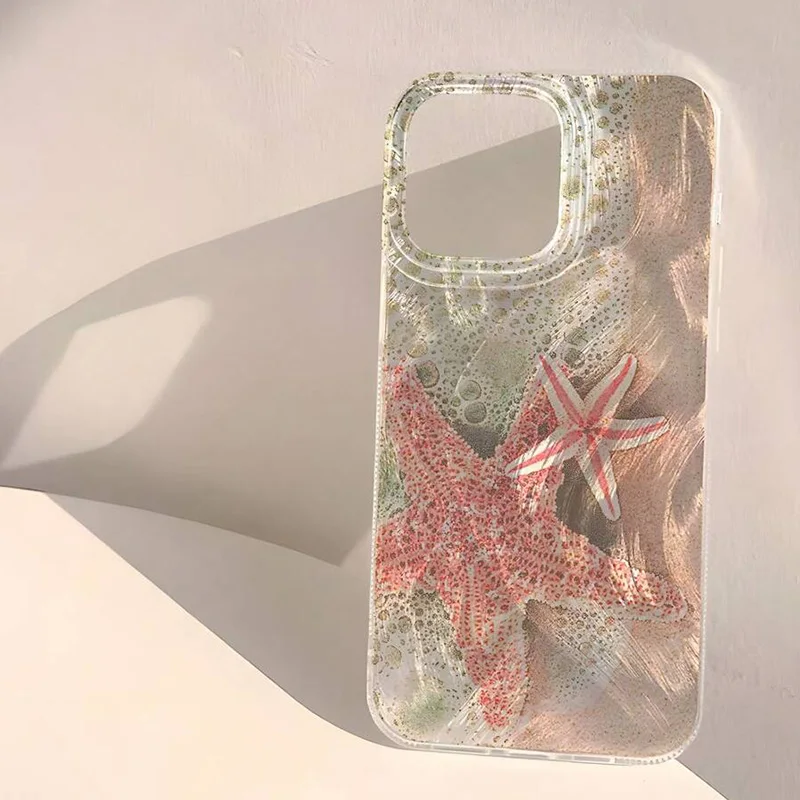 Seaside Turtle Pattern Feather Texture Phone Case