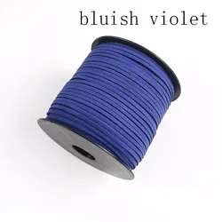 100 - Yard Suede Cord for DIY Crafts and Jewelry Making - 2.6mm Faux Leather Lace (Bluish Violet)