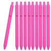 10 Pcs Hot Pink Retractable Gel Pens for Pink Ribbon Breast Cancer Awareness Campaign Journaling Office Supplies 1