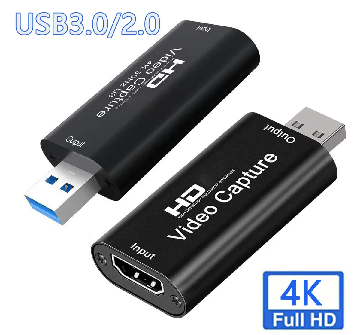 Ultra HD Video Capture Device with USB Connectivity for Streaming and Recording