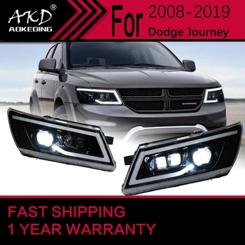 Car Lights for Dodge Journey LED Headlight 2008-2019 JCUV Head Lamp Drl Projector Lens Automotive Accessorie