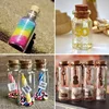 10Pcs 5-20ml Mini Clear Glass Bottles with Cork Stopper Spice Message Vials Wish Bottles DIY Drifting Empty Tiny Jars Decoration 5