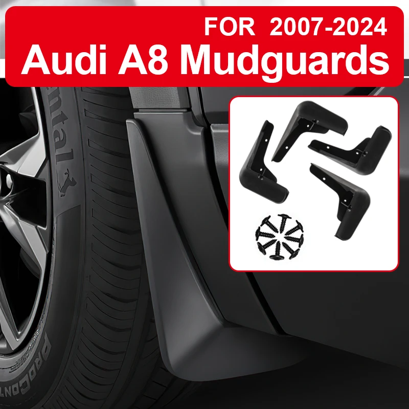 

Мягкая грязь для Audi A8 2007-2024 аксессуары ТПЭ Брызговики оригинальный дизайн защита от снега и песка