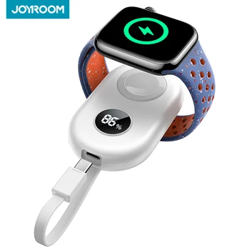 Joyroom Portable 2500mAh Charger for Apple Watch Series 9/8/7/6/5/4/3/2/1 Wireless Travel iwatch Charger USB C Smart Power Bank