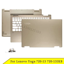 Nowy dla Lenovo Yoga 720-13 720-13IKB Series Laptop LCD tylna pokrywa/podparcie dłoni/dolny futerał/zawiasy z anteną A C D pokrywa złota