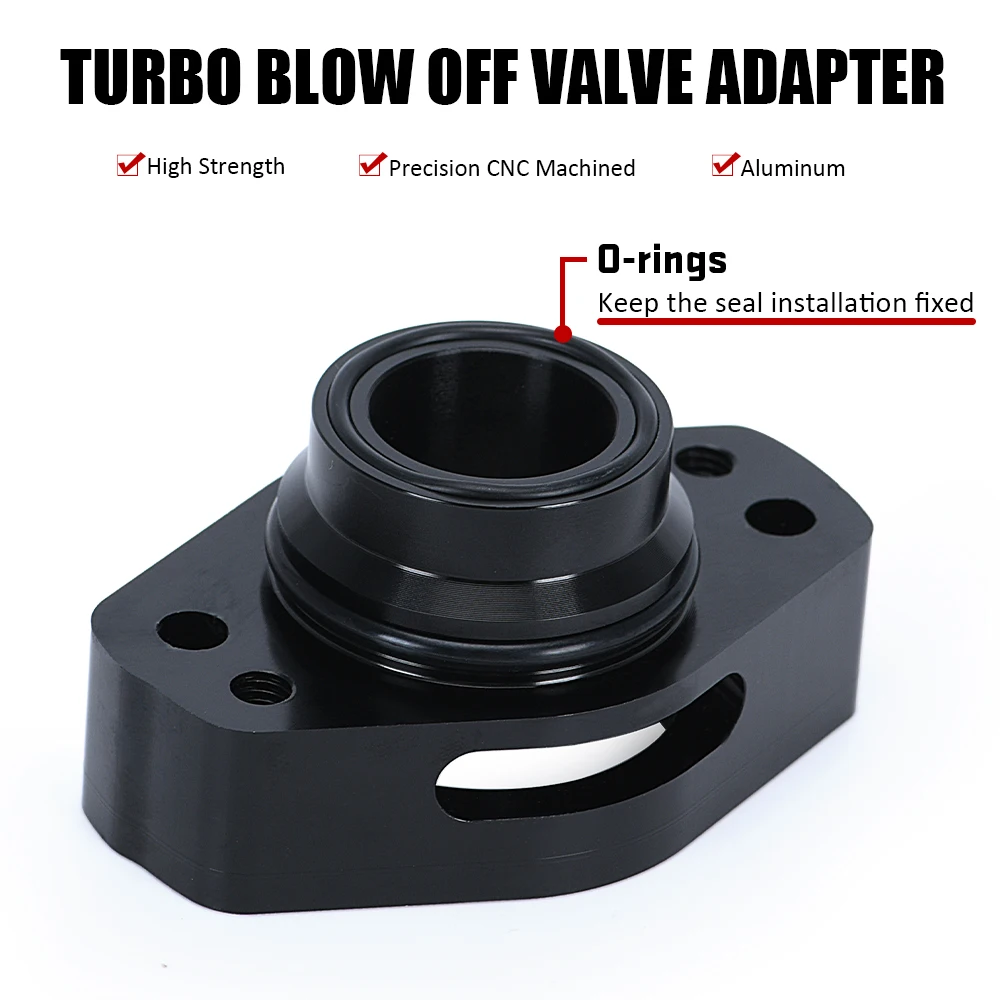 Black Turbo Blow Off Valve Adapter BOV For Ford + F-150 2.7L 3.5L For EcoBoost models WLR-OFG38BK