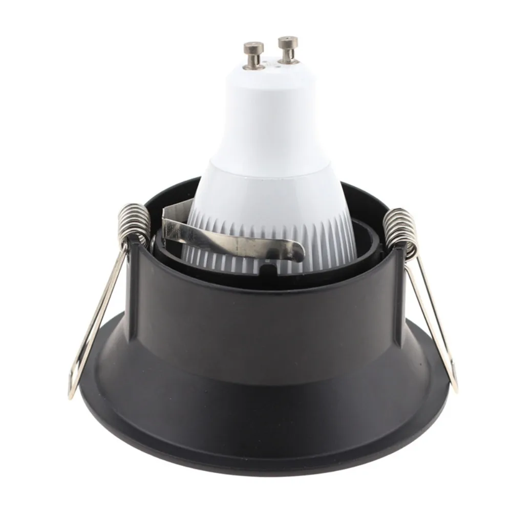 JOYINLED 블랙 화이트 LED 통 천장 램프 프레임 라운드 고정 장치 홀더 MR16 GU10 전구 스포트라이트 1/5PCS용 조절 가능