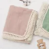 Newborn Blanket Infant Tassel Gauze Blanket Children's Gauze Wrap Bath Towel Blanket Baby Quilt 2