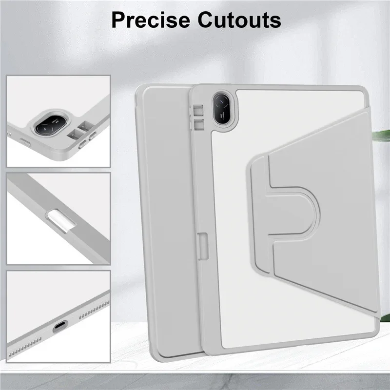 360° Rotating Magnetic Acrylic Tablet Case for Huawei MatePad SE 11 Inch