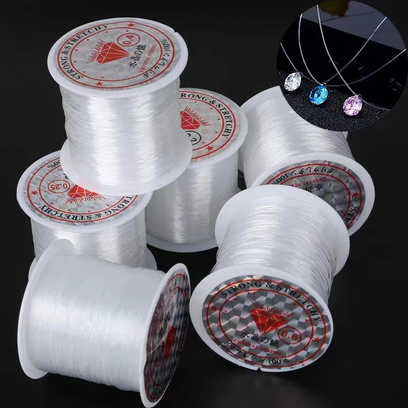 0.2/0.25/0.3/0.35/0.4/0.5/0.6/0.7/0.9/1mm Fish Line Clear Non-stretch  Strong Nylon String Beading Cord Thread for Jewelry Making