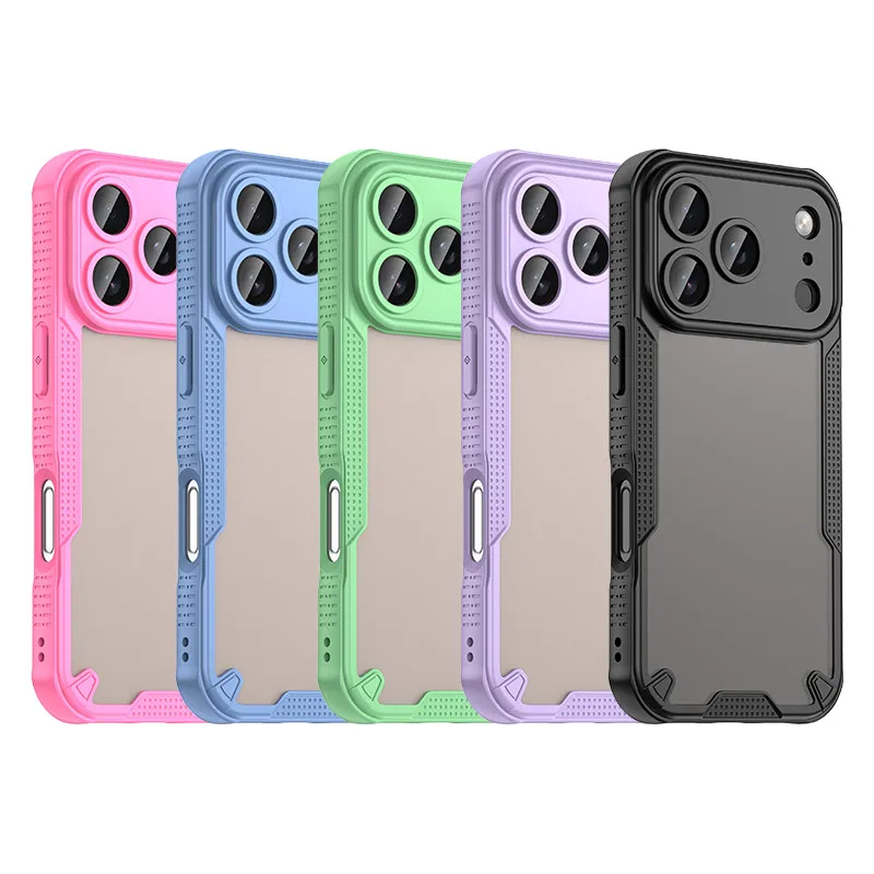Durable Matte Bumper Protective Phone Case with TPU Border