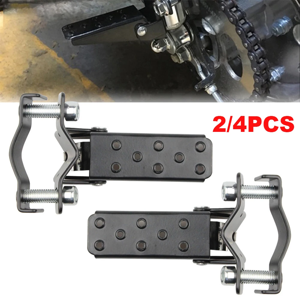 1/2Pair Black Motorcycle Passenger Foot Peg Folding MTB BMX Bike Pedal Footrest Footpeg Parts Motorbike Modified Parts