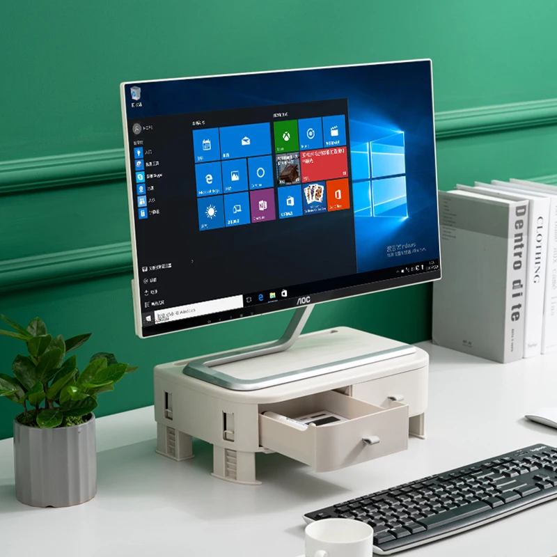 

Lift Adjustable Computer Monitor Heightening Stand Desktop Storage Small Table Simple Office Storage Shelf Desktop Organizer