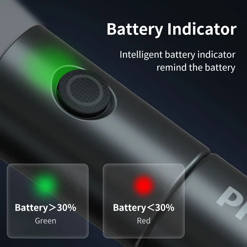 Philips EDC Flashlight with Emergency Light LED Rechargeable Mini EDC Keychain Flashlights Camping Lamp for Hiking Self Defense