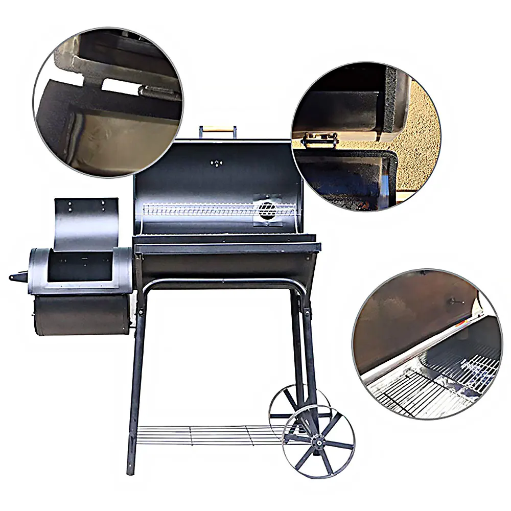 High Temperature Resistant Barbecue Grill Smoker Gasket Barbecue Door Cover Self-Adhesive Flame Retardant Sealing Tape bbq cover smoker accessories smoker accessory