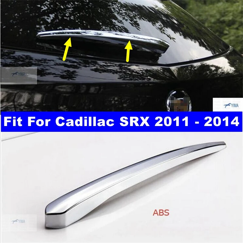 

Chrome Rear Tail Windshield Window Windscreen Rain Wiper Decor Cover Trim For Cadillac SRX 2011 - 2014 Car Exterior Accessories