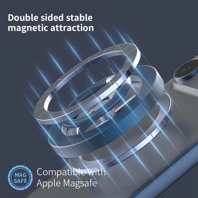 Magnetic Dual-Function Cellphone Stand and Finger Ring Holder