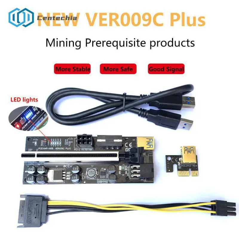 

Кабель-переходник VER009C Plus PCI-E, USB 3,0, 1X до 16X