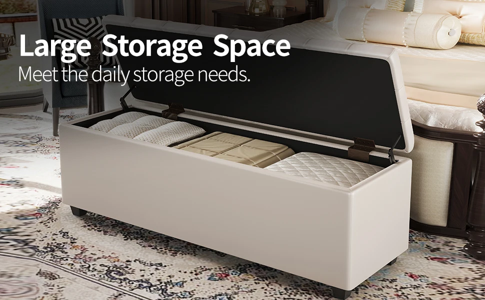 leather bench white usage scenario