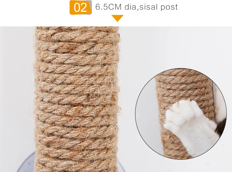 Title 9, Cat Scratching Post Pet Climbing Frame Sisal Ju...