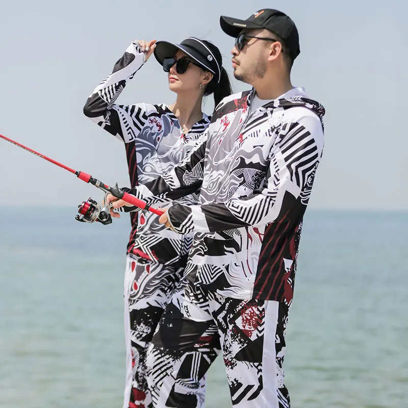 2023 New Outdoor Men and Women Fishing Shirt Sport Breathable