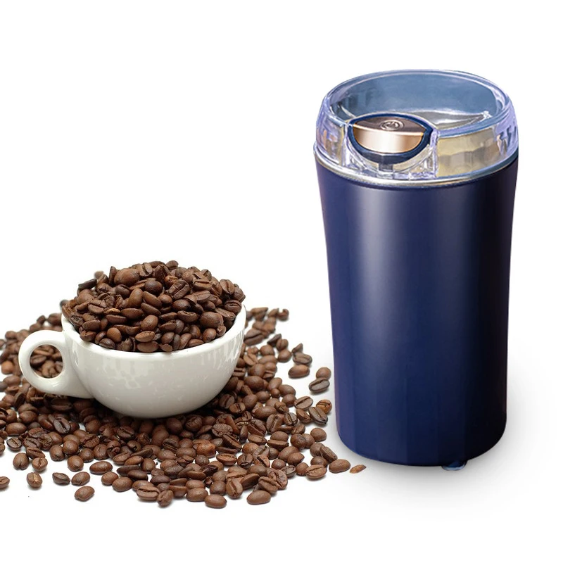 

Portable Electric Coffee Grinder Herbs Salt Spice Nuts Pepper Mill Grain Grinding Machine Mini Food Crusher Kitchen Accessories