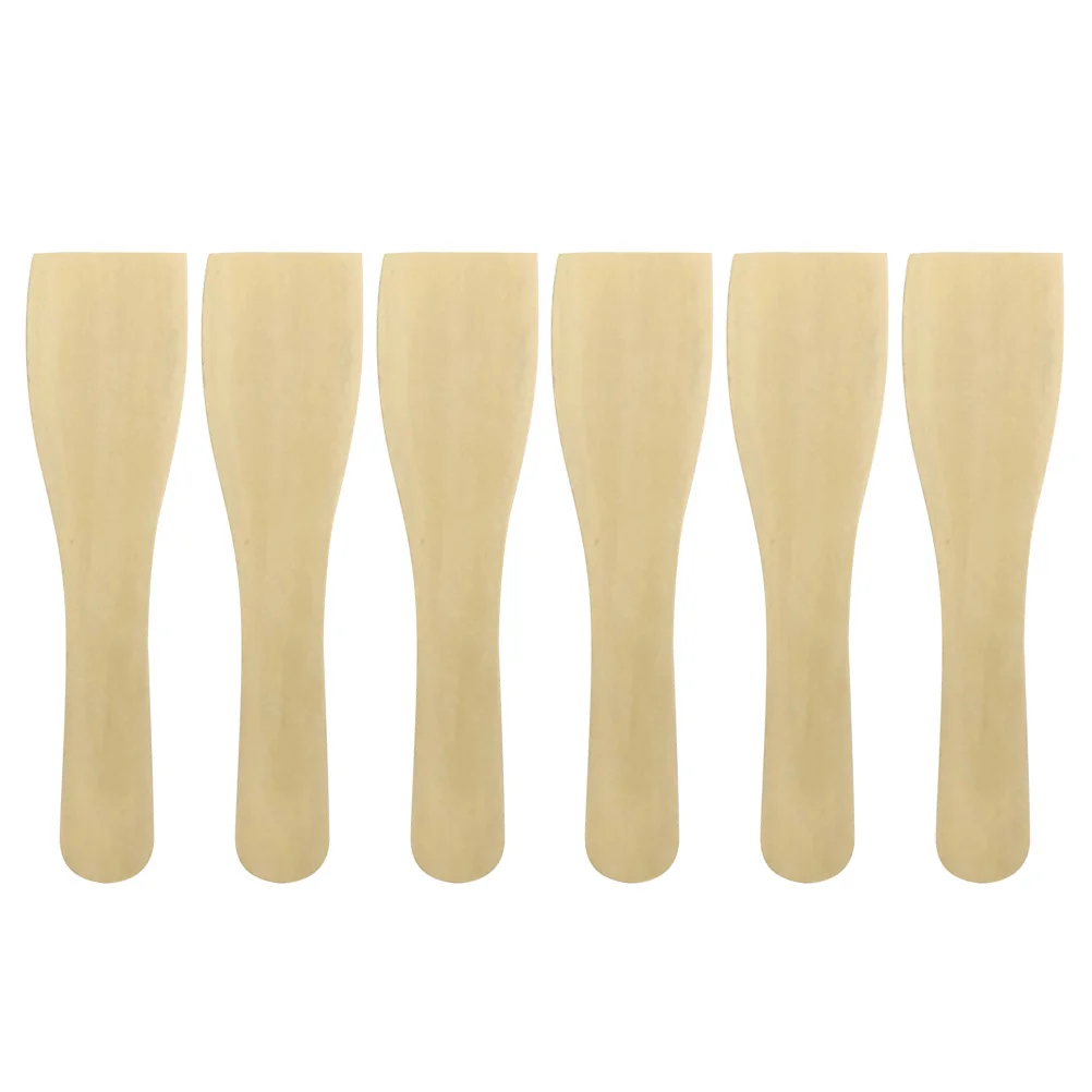 6 Pcs Utensil Spatula Nonstick Spatulas Wood Cooking Wooden for Turner Set