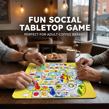 Gioco da Tavolo Classico 'The Goose', Gioco Tradizionale Europeo Ideale per Adulti e Incontri Sociali