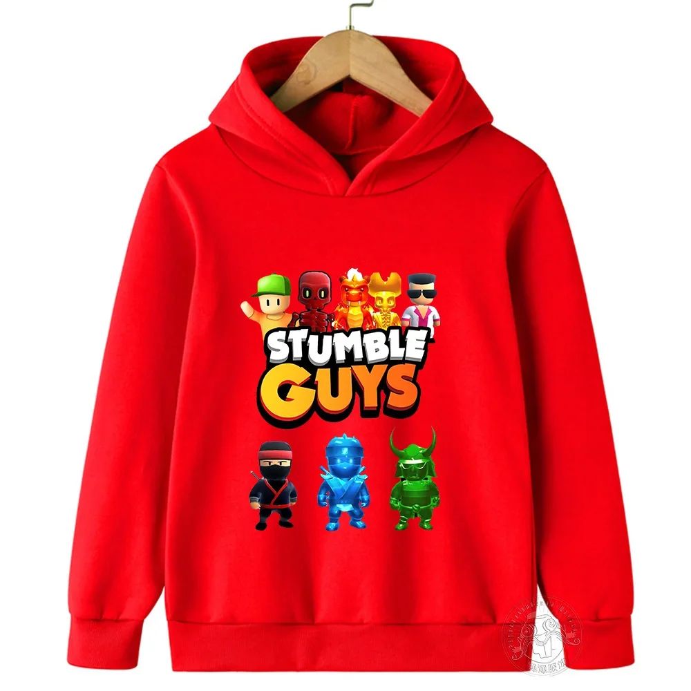 Description Picture 3 of item2024 Hoodie Children's Harajuku Games Sweatshirt Boys Girls Original Cartoon Character Print Tops Children's Clothing