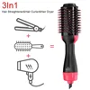 3-in-1 Hair Dryer Brush Volumizer Salon Hot Air Brush Fast Drying Straightening Curling 3