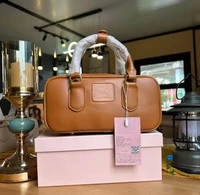 New Women's Style Briefcase, Fashionable Small Square Bag Boston Pillow Bag Bowling Hand Carrying One Shoulder Crossbody Bag Y2K 1
