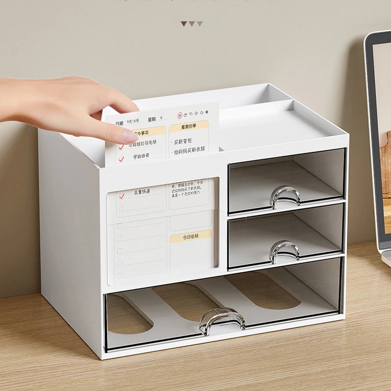 Desktop Combination Drawer Storage Box Desk Organizer Reasonable Partition Office Accessories Pen Holder Organizers Stationery stationery organizer stationery storage box