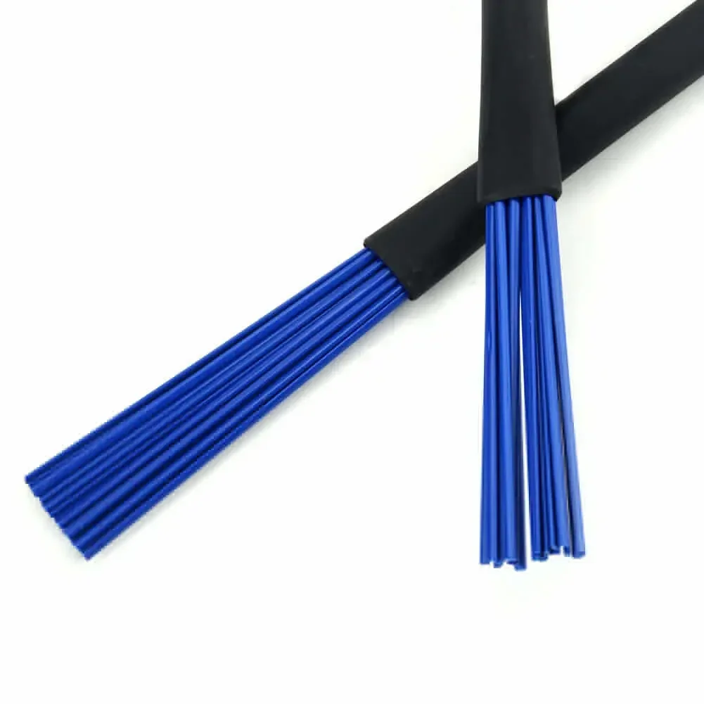 Retractable Rubber Handles Jazz Drum Brushes Sticks Nylon 1 Pair drum sticks drum percussion accessories drum accessories