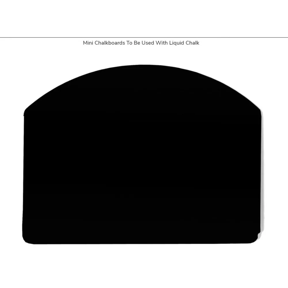 Mini Wet Erase Blackboard with Curved Top Chalkboard Pvc Memo Writing Card