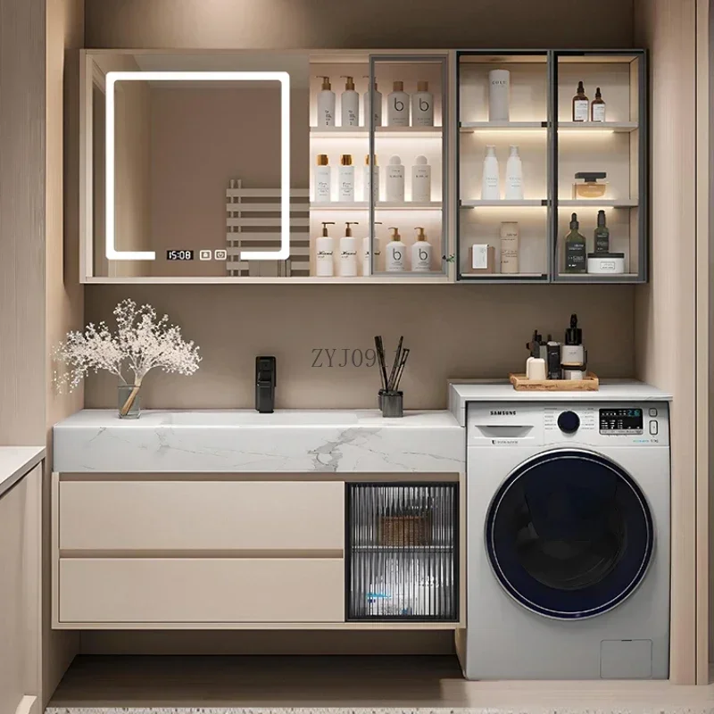 Storage Shelf Mirrors Towel Cabinet Double Washbasin Vanity Bathroom Sinks Multifunction Home Furniture Closed Toilet Kitchen Wc