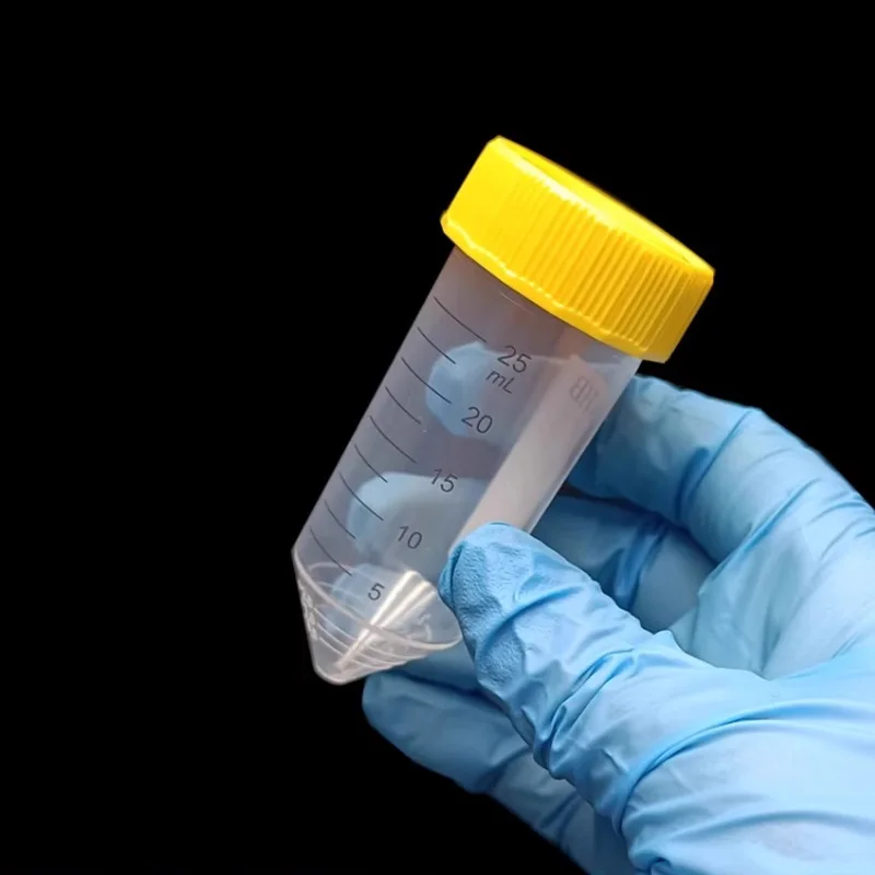 Centrifuge Tubes15ml 25ml 50mL，Sterile，Flat/Conical Bottom, PP Test Tubes Leak-Proof Screw Cap, Plastic Container with Graduated