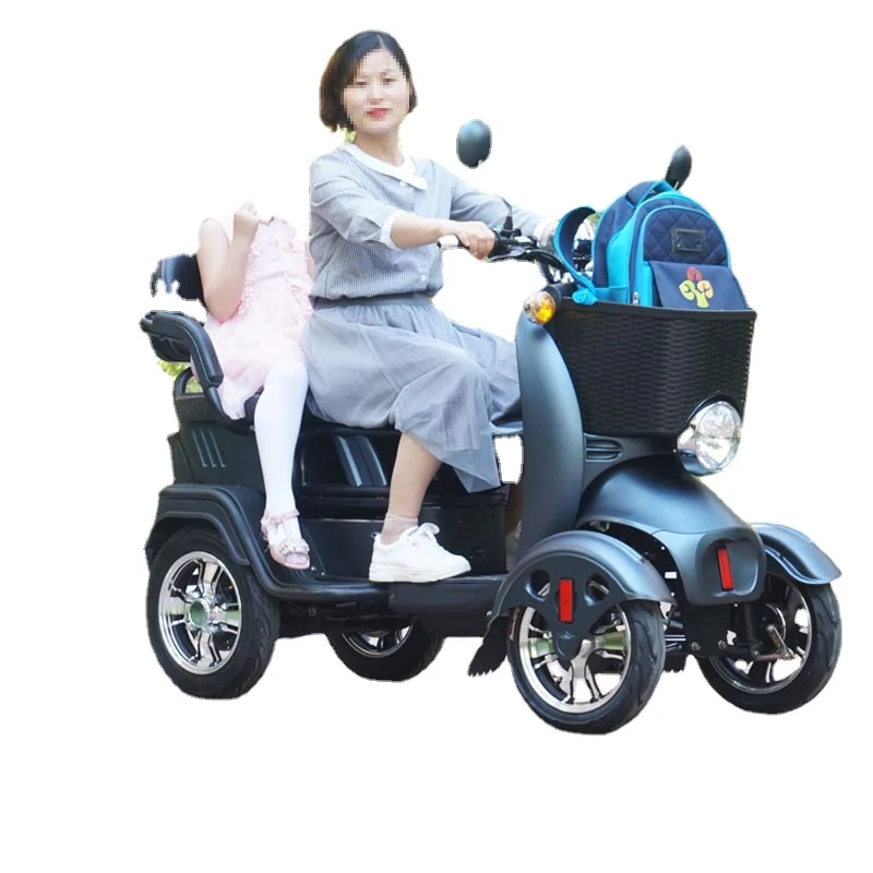 XK Three-Seat 72V Electric Quadricycle Household 4-Wheel Lithium Battery Four-Wheel Scooter low speed lithium battery mobility scooter four wheel folding electric scooter seat elderly scooter recreational vehicle