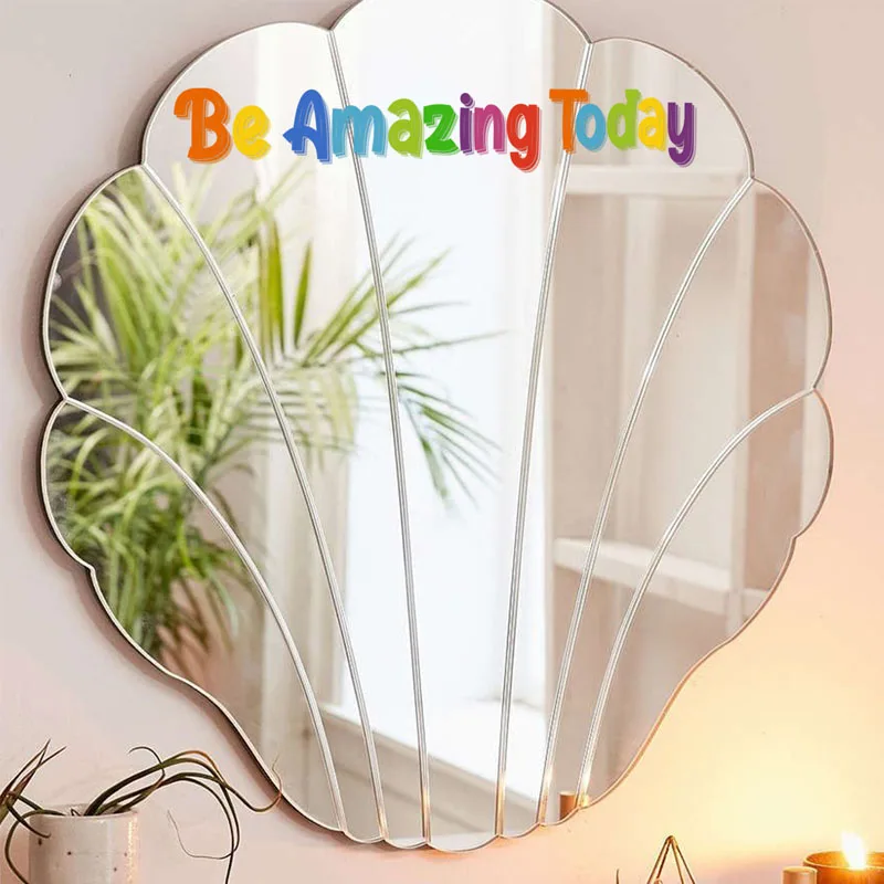 

English Inspirational Proverbs Be Amazing Wall Stickers Mirror Decoration Wall Stickers Self Adhesive Wall Stickers