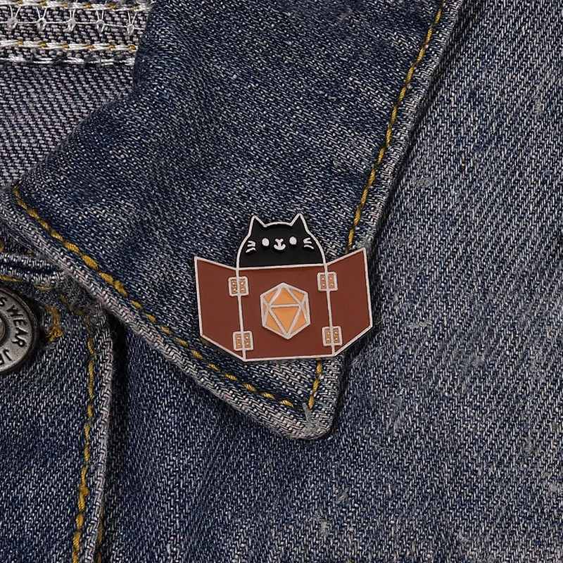 Cartoon Spiele Emaille Pins Rolle Spielen Dungeon Katze Broschen Revers Abzeichen Für Heißer Rucksack Schmuck Geschenke Für Fans Freunde – Detail 7
