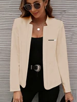 Veste décontractée printemps et automne de style européen et américain, un incontournable pour les femmes à la mode, veste blazer à la mode pour femmes, cardigan ajusté pour femmes, style à manches longues, adapté au p 3