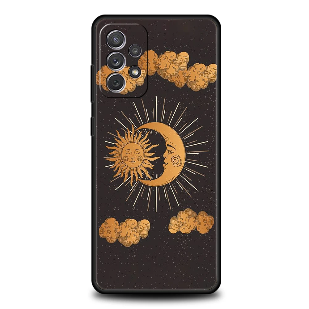 Astrological Suns Moons Clouds Soft Shell Phone Case