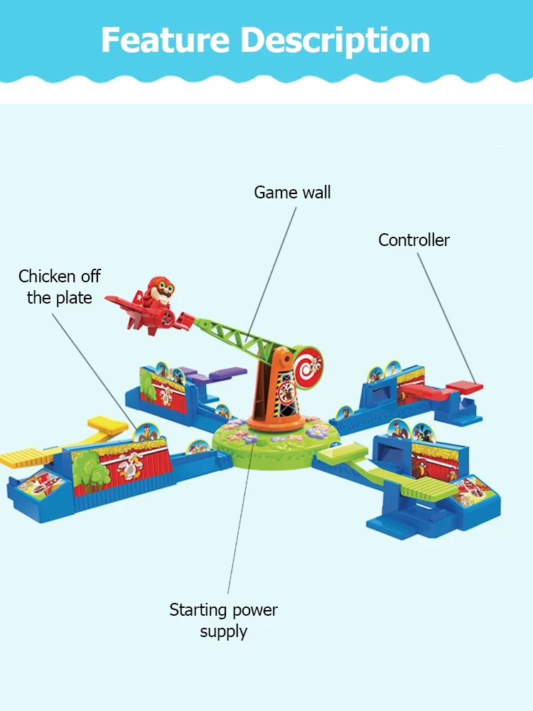 Board Game Accessories Korean Tossing Game Magnetic Board Game Couples Game Roulette Christmas Gifts Looping Louie Spinning Plane Chicken Stealing Game Parent Child Interaction Battle Puzzle Board Game Party Toys