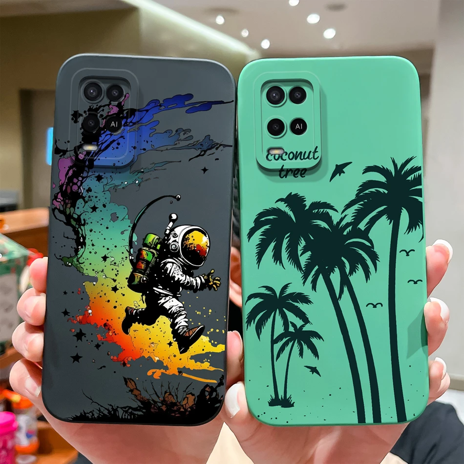 Cute Simple Design Full Protection Soft Liquid Silicone Phone Case