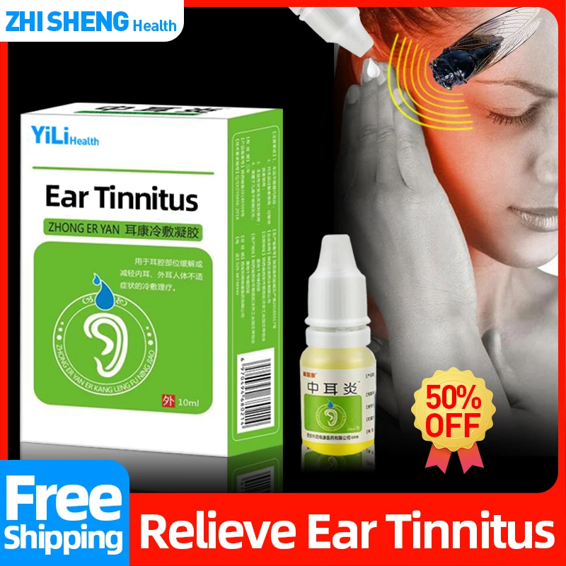 Ear Antibacterial Drops Tinnitus Relief Treatment Otitis Media