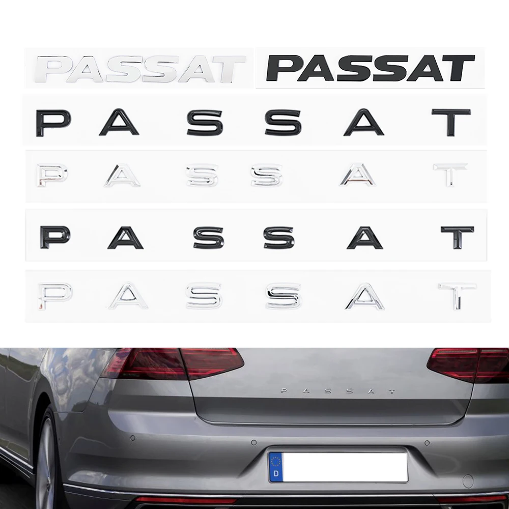 Car Rear Trunk Passat Lettering Emblem Logo Badge Sticker Per Accessori Auto Vw