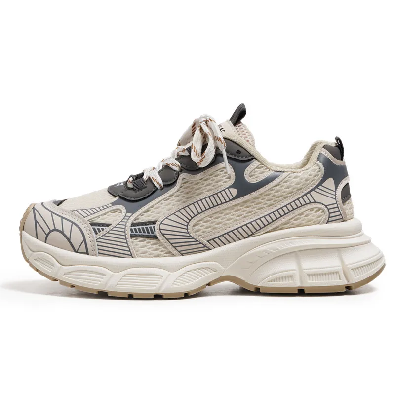 Fashion Men's Shoes Mesh Breathable Casual Shoes Designer Platform Sneakers Comfort Running Shoes Men Trainer Tenis Masculino 6